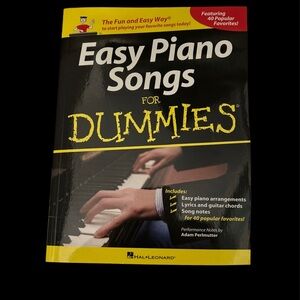 Easy Piano Songs for Dummies Book -New